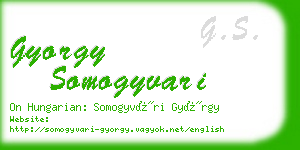gyorgy somogyvari business card